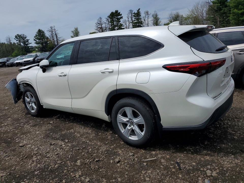 2021 Toyota Highlander VIN 5TDBZRBH8MS533321 COPART salvage auction — FRONT END, MD - CERT OF SALVAGE > 75% DAMAGE, sold $14,000 on 2026-07-06 (photo 2)