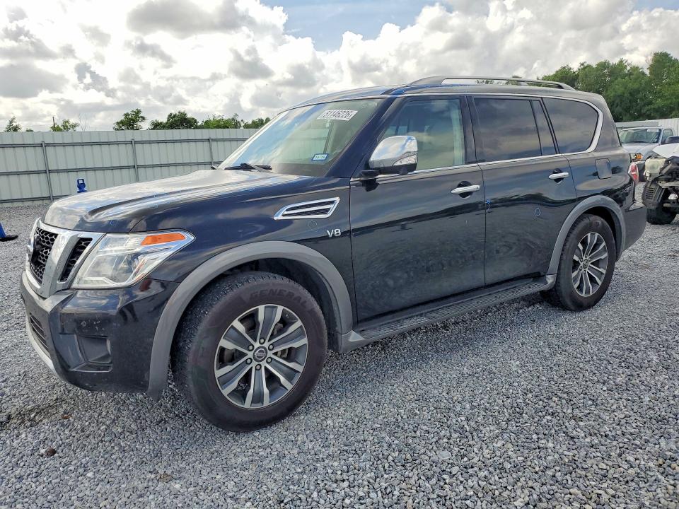 2018 Nissan Armada VIN JN8AY2ND8J9052577 COPART salvage auction — HAIL, Tx - Certificate Of Title, sold $5,000 on 2026-07-13 (photo 1)