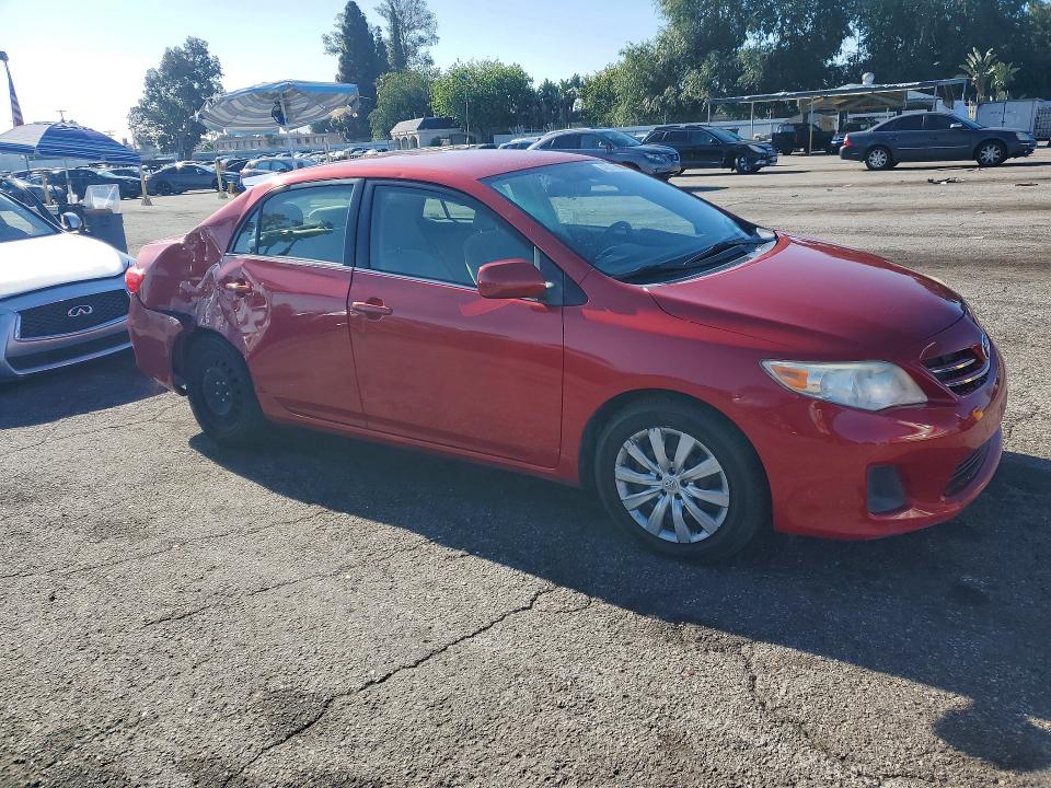 2013 Toyota Corolla VIN JTDBU4EE2DJ114557 COPART salvage auction — REAR END, Ca - Salvage Certificate, sold $1,850 on 2026-07-07 (photo 4)