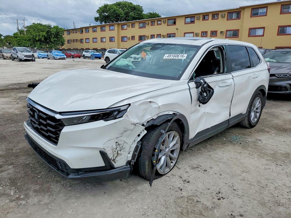 2025 Honda Cr-v VIN 2HKRS3H42SH332604 COPART salvage auction — SIDE, Fl - Cert Of Title Slvg Rebuildable, sold $8,500 on 2026-07-07 (photo 1)
