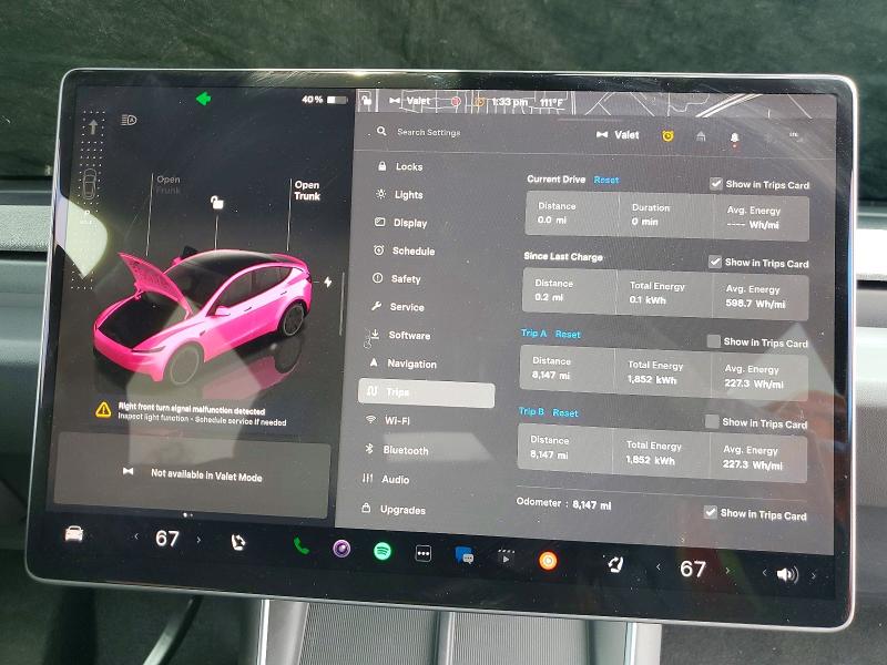 2026 Tesla Model y VIN 7SAYGDED7TA595033 COPART salvage auction — SIDE, Nv - Salvage Title, sold $17,100 on 2026-07-02 (photo 9)