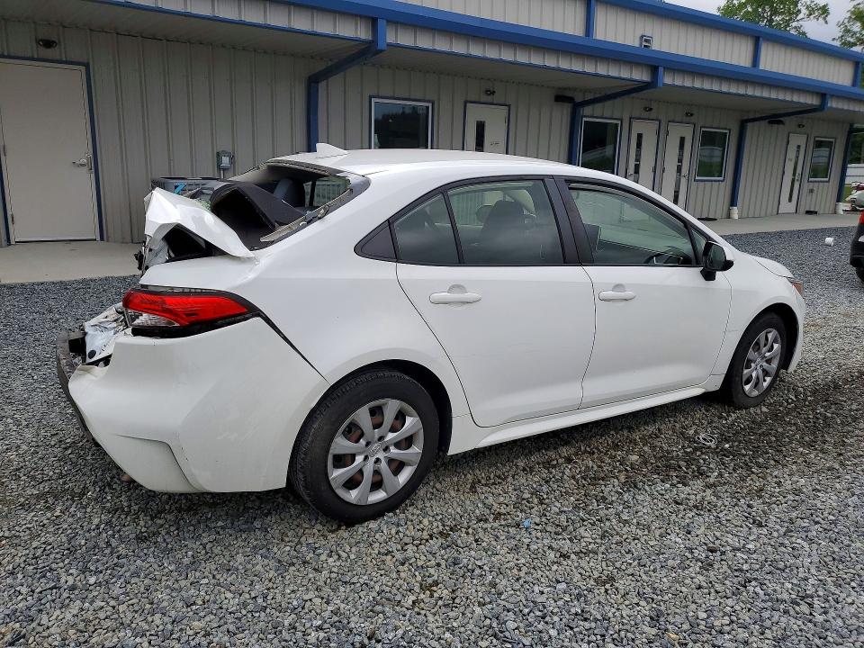 2020 Toyota Corolla VIN JTDEPRAE5LJ098893 COPART salvage auction — REAR END, Nc - Salvage Certificate Of Title, sold $2,900 on 2026-07-02 (photo 3)
