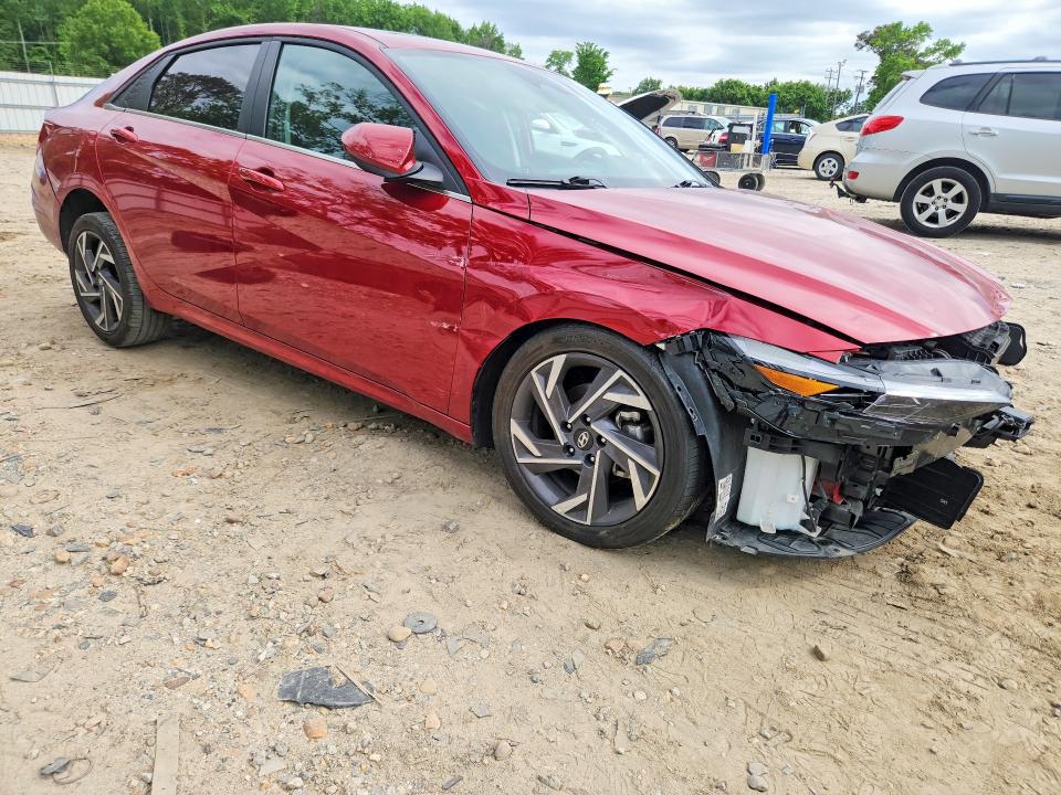 2025 Hyundai Elantra VIN KMHLS4DGXSU978468 COPART salvage auction — SIDE, VA - CERT OF TITLE - SALVAGE, sold $125 on 2026-07-21 (photo 4)