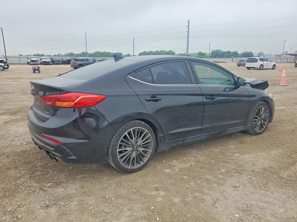 2018 Hyundai Elantra VIN KMHD04LB3JU482927 COPART salvage auction — FRONT END, Tx - Salvage Vehicle Title, sold $3,550 on 2026-07-15 (photo 3)