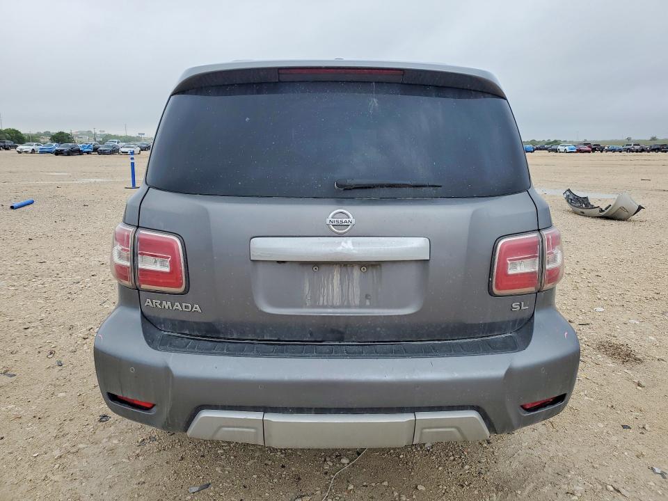 2017 Nissan Armada VIN JN8AY2NC6H9502700 COPART salvage auction — FRONT END, Tx - Salvage Vehicle Title, sold $1,050 on 2026-07-23 (photo 6)