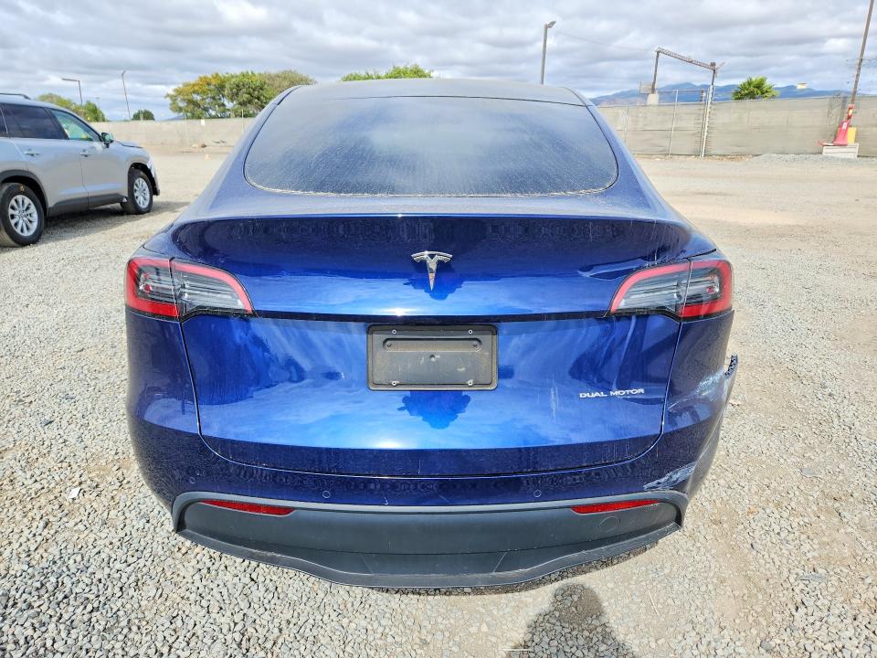 2022 Tesla Model y VIN 7SAYGDEEXNA021778 COPART salvage auction — FRONT END, Ca - Salvage Certificate, sold $8,100 on 2026-07-24 (photo 6)