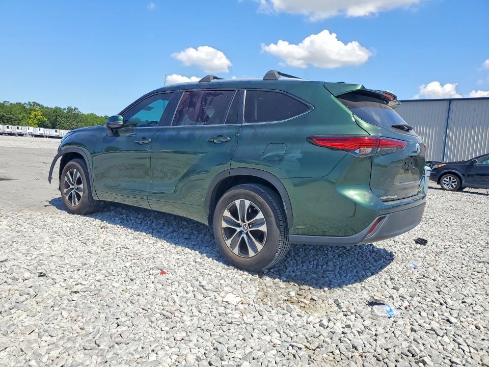 2023 Toyota Highlander VIN 5TDKDRAH5PS512611 COPART salvage auction — FRONT END, Salvage Title, sold $12,200 on 2026-07-22 (photo 2)