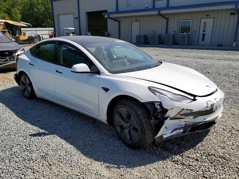 2021 Tesla Model 3 VIN 5YJ3E1EA9MF093971 COPART salvage auction — FRONT END, Ca - Salvage Certificate, sold $4,550 on 2026-07-16 (photo 4)