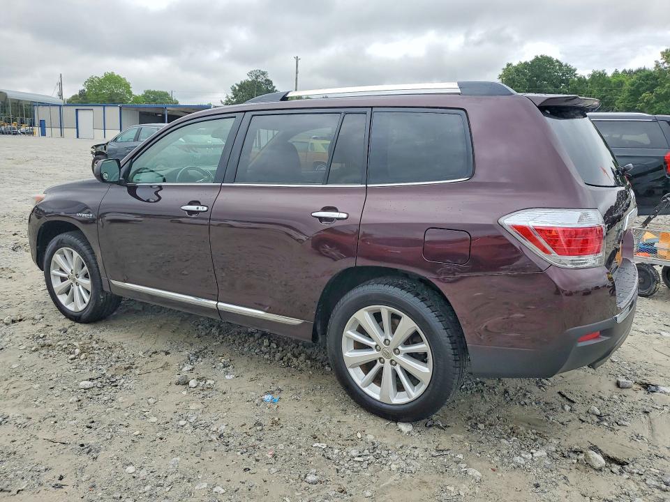 2011 Toyota Highlander hybrid VIN JTEDC3EH1B2003825 COPART salvage auction — MINOR DENT/SCRATCHES, Ga - Certificate Of Title, sold $3,350 on 2026-07-09 (photo 2)