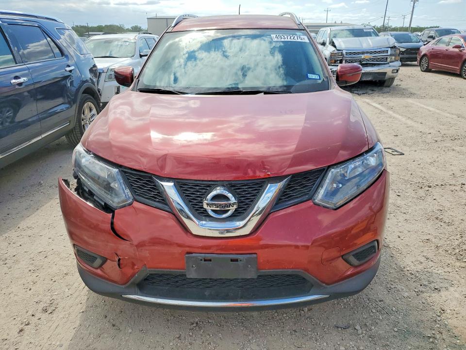 2016 Nissan VIN KNMAT2MT3GP610164 COPART salvage auction — REAR END, Tx - Salvage Vehicle Title, sold $1,950 on 2026-07-02 (photo 5)