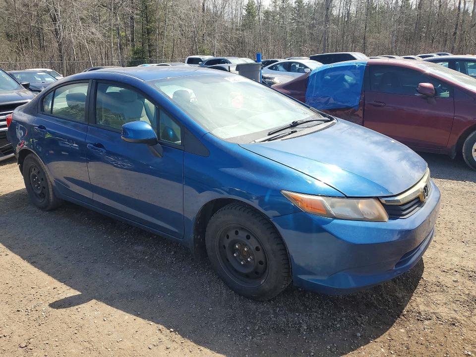 2012 Honda VIN 2HGFB2F41CH029664 COPART salvage auction — REAR END, On - Permit Salvage, sold $950 on 2026-07-02 (photo 4)