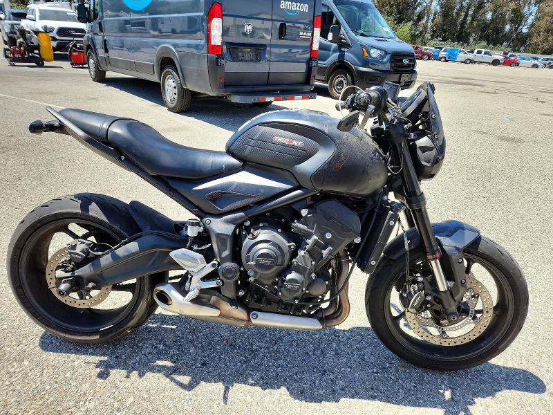 2023 Triumph motorcycle Trident 660 VIN SMTL10UL7PTBG9441 COPART salvage auction — SIDE, ID - SALVAGE CERTIFICATE OF TITLE, sold $925 on 2026-07-16 (photo 1)
