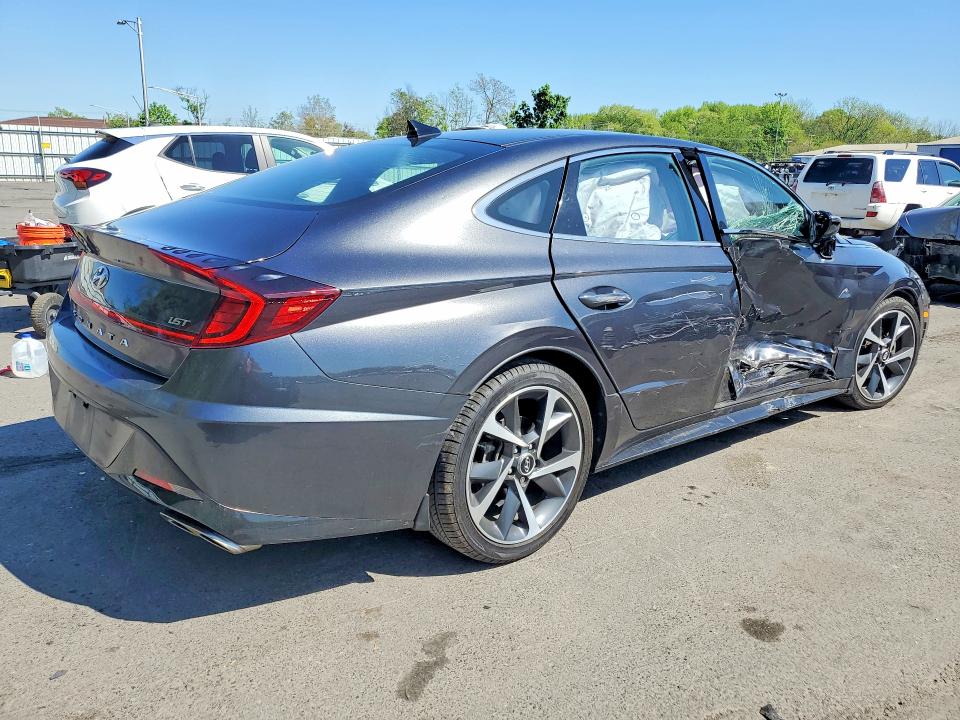 2021 Hyundai Sonata VIN 5NPEJ4J2XMH090549 COPART salvage auction — SIDE, Nj - Cert Of Title-Salvage, sold $5,600 on 2026-07-28 (photo 3)