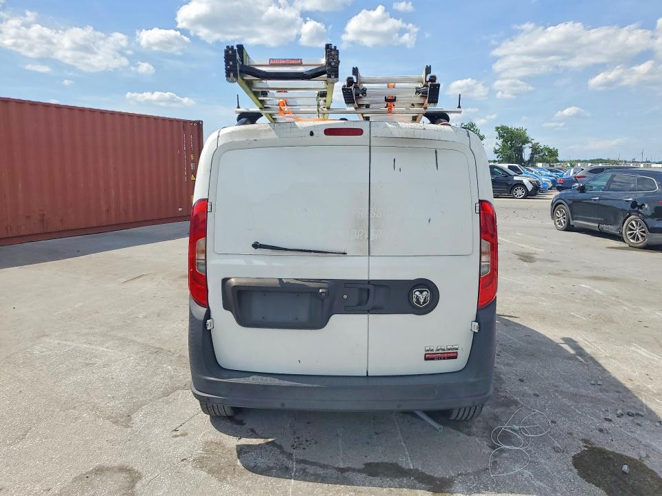 2017 Ram Promaster city VIN ZFBERFAB8H6E56325 COPART salvage auction — BURN, FL - CERT OF TITLE SLVG REBUILDABLE, sold $150 on 2026-07-21 (photo 6)