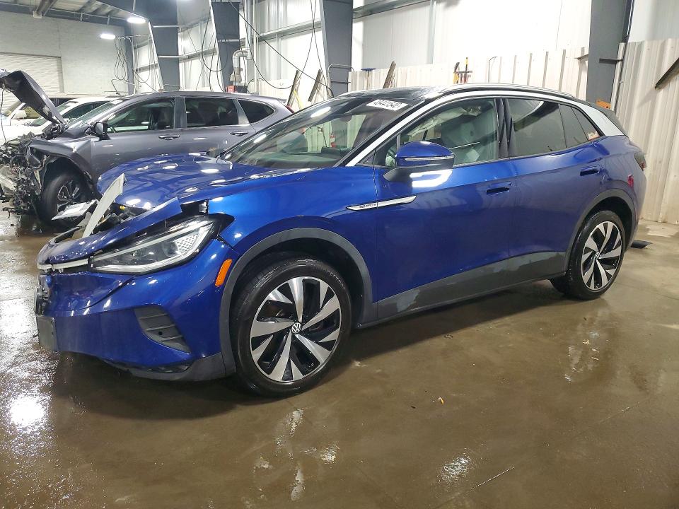 2021 Volkswagen Id.4 VIN WVGUNPE27MP061957 COPART salvage auction — FRONT END, Mn - Cert Of Title-Salvage, sold $6,400 on 2026-08-11 (photo 1)