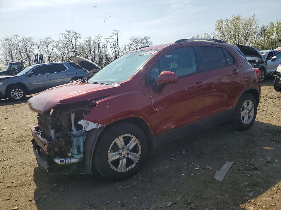 2021 Chevrolet Trax VIN KL7CJLSM7MB363981 COPART salvage auction — FRONT END, Md - Cert Of Salvage > 75% Damage, sold $225 on 2026-07-28 (photo 1)