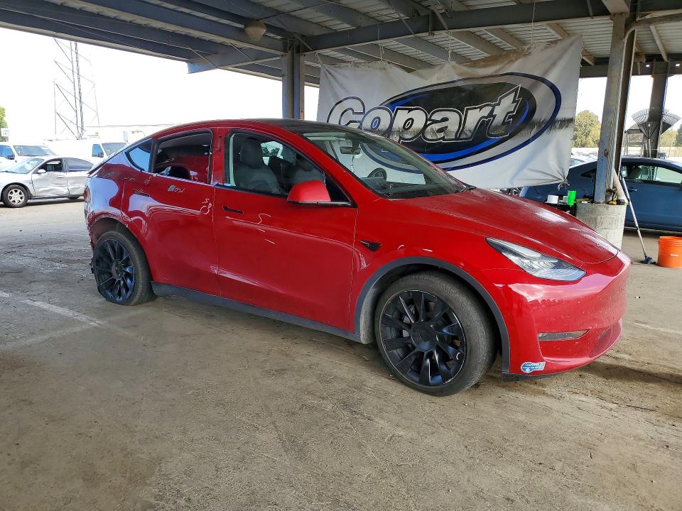 2020 Tesla VIN 5YJYGDEE4LF029470 COPART salvage auction — REAR END, Ca - Salvage Certificate, sold $6,800 on 2026-07-02 (photo 4)