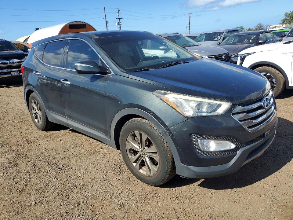 2013 Hyundai Santa fe VIN 5XYZU3LB6DG015662 COPART salvage auction — SIDE, Hi - Certificate Of Salvage, sold $300 on 2026-07-13 (photo 4)