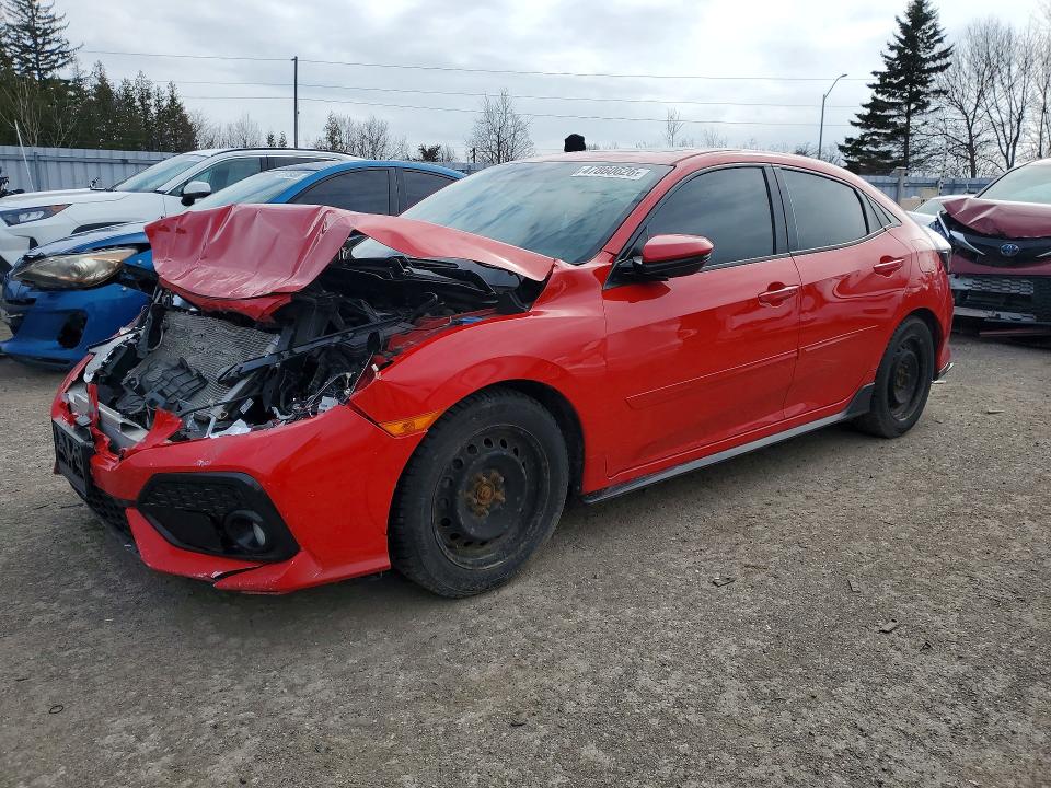2018 Honda Civic VIN SHHFK7H90JU302213 COPART salvage auction — FRONT END, On - Permit Salvage, sold $2,300 on 2026-07-28 (photo 1)