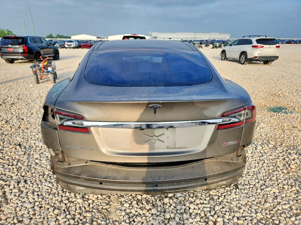 2015 Tesla Model s VIN 5YJSA1E42FF115359 COPART salvage auction — REAR END, Tx - Salvage Vehicle Title, sold $3,100 on 2026-07-02 (photo 6)