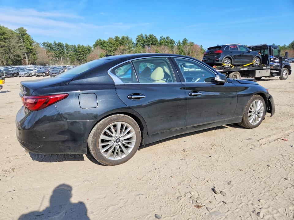 2021 Infiniti Q50 VIN JN1EV7BR1MM754831 COPART salvage auction — FRONT END, Ma - Cert Of Title-Salvage, sold $3,600 on 2026-08-24 (photo 3)
