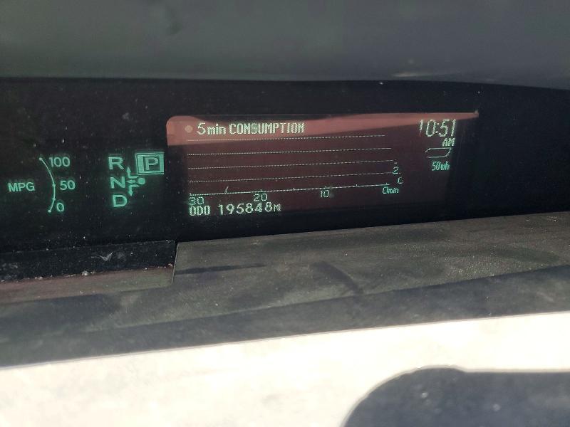 2011 Toyota Prius VIN JTDKN3DU2B1335637 COPART salvage auction — FRONT END, CA - SALVAGE CERTIFICATE, sold $500 on 2026-07-09 (photo 9)