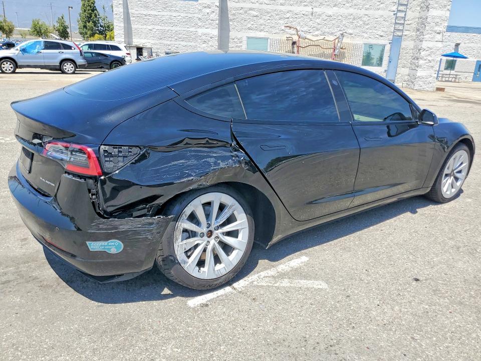 2021 Tesla Model 3 VIN 5YJ3E1EB2MF082142 COPART salvage auction — REAR END, Ca - Salvage Certificate, sold $5,100 on 2026-07-02 (photo 3)