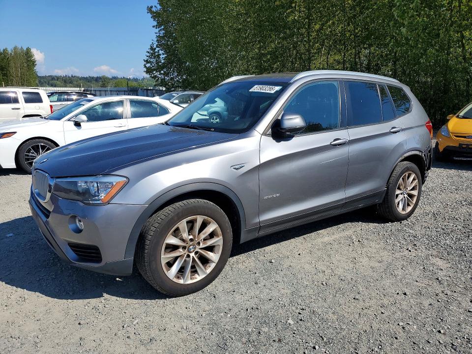 2017 BMW X3 VIN 5UXWZ7C30H0X40138 COPART salvage auction — REAR END, Salvage Title, sold $3,150 on 2026-07-20 (photo 1)