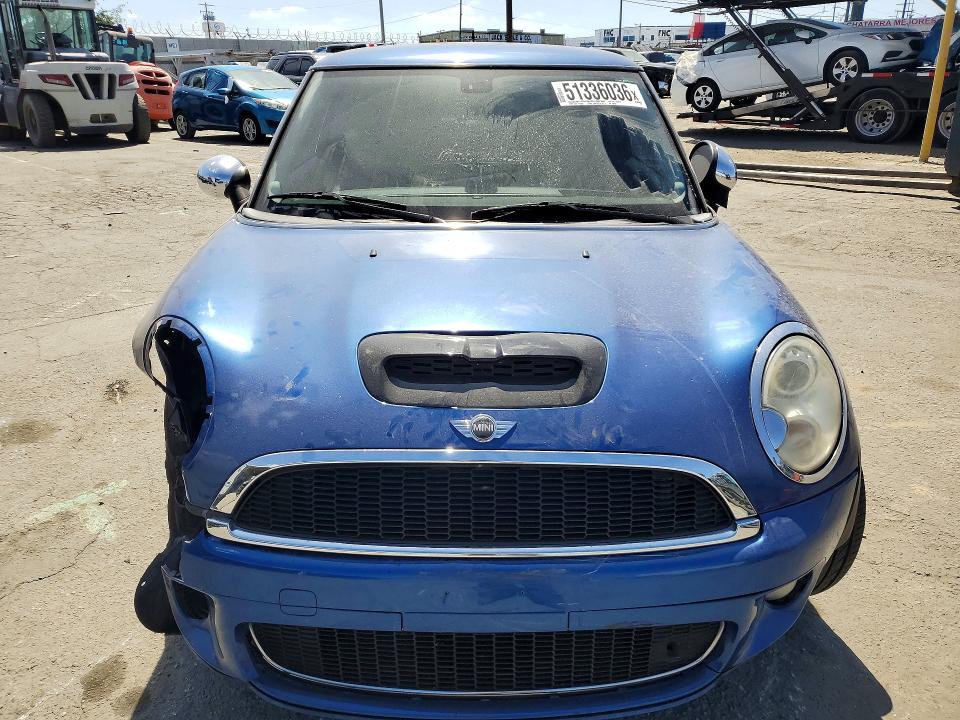 2008 Mini Cooper VIN WMWMF73518TV39489 COPART salvage auction — FRONT END, CA - SALVAGE CERTIFICATE, sold $575 on 2026-07-27 (photo 5)