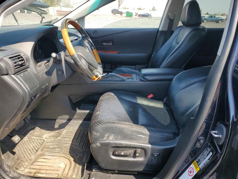 2010 Lexus Rx VIN 2T2BK1BA3AC010734 COPART salvage auction — FRONT END, In - Cert Of Title-Salvage Title, sold $2,550 on 2026-07-02 (photo 7)