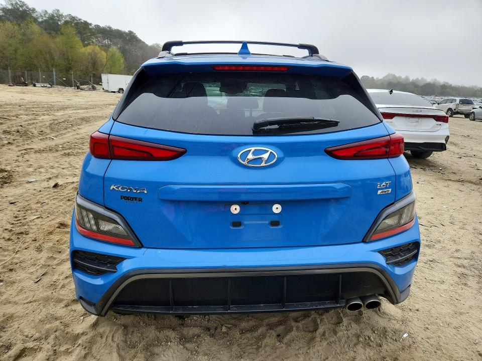 2022 Hyundai Kona VIN KM8K3CA32NU792853 COPART salvage auction — SIDE, Md - Cert Of Salvage > 75% Damage, sold $250 on 2026-07-21 (photo 6)