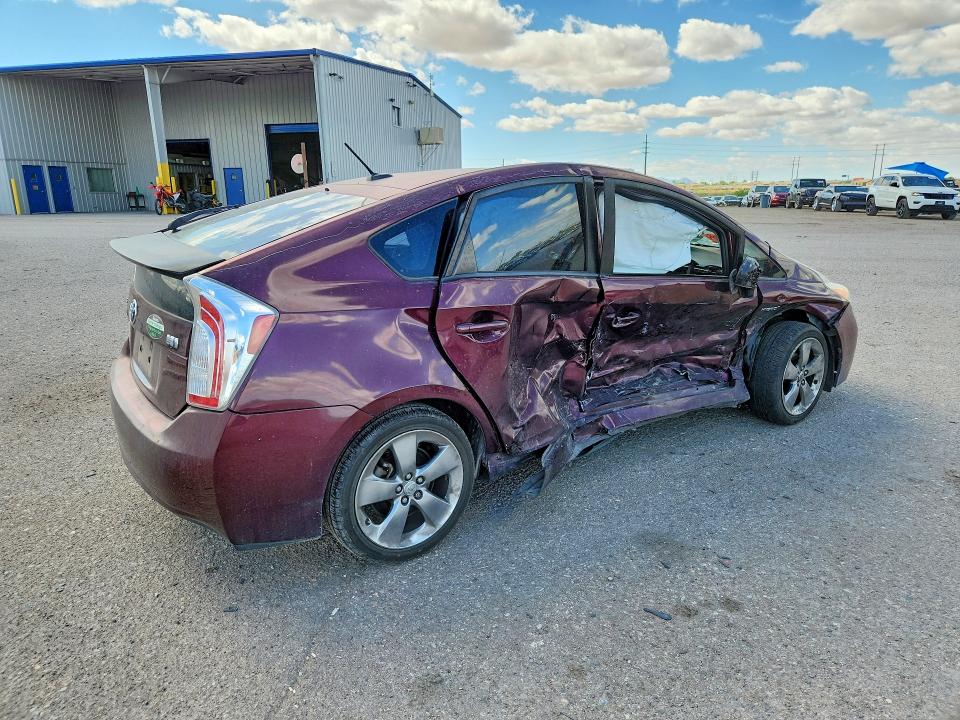 2013 Toyota Prius VIN JTDKN3DU8D5596654 COPART salvage auction — UNDERCARRIAGE, AZ - CERT OF TITLE - SALVAGE, sold $275 on 2026-07-24 (photo 3)