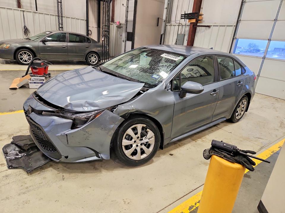 2021 Toyota Corolla VIN 5YFEPMAE1MP163271 COPART salvage auction — FRONT END, Tx - Salvage Vehicle Title, sold $3,400 on 2026-07-09 (photo 1)
