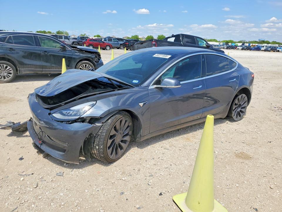 2020 Tesla Model 3 VIN 5YJ3E1ECXLF623610 COPART salvage auction — FRONT END, Tx - Salvage Vehicle Title, sold $3,150 on 2026-07-23 (photo 1)
