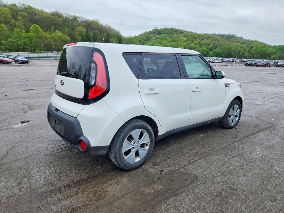 2014 Kia Soul VIN KNDJN2A28E7107099 COPART salvage auction — FRONT END, Pa - Certificate Of Salvage, sold $975 on 2026-07-02 (photo 3)