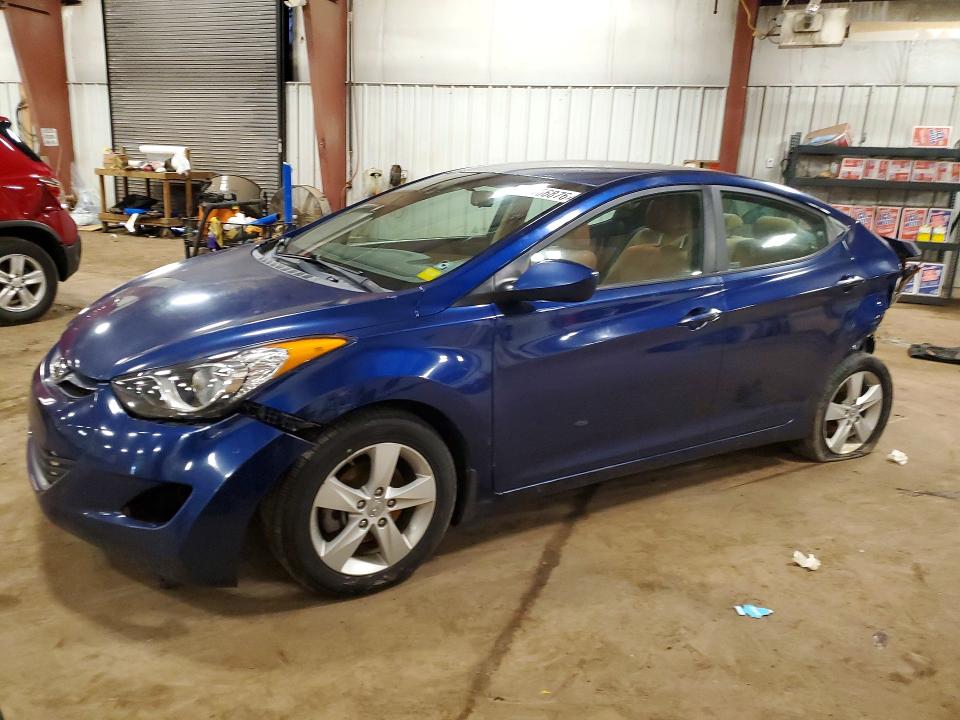 2013 Hyundai Elantra VIN KMHDH4AE4DU536147 COPART salvage auction — REAR END, Mi - Certificate Of Title, sold $200 on 2026-07-10 (photo 1)