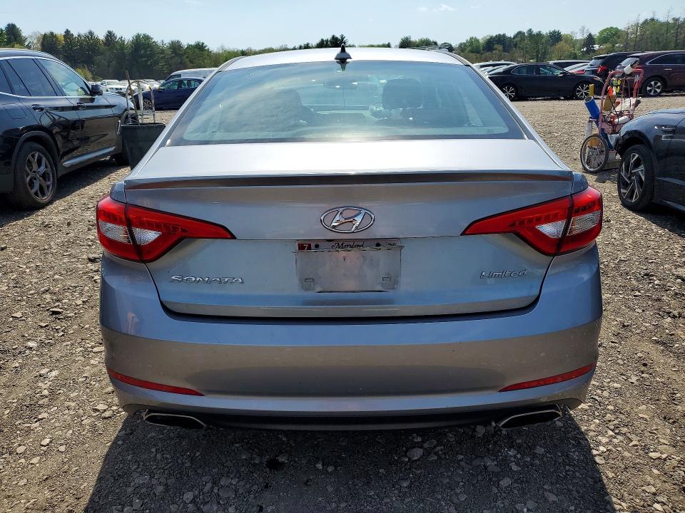 2015 Hyundai Sonata VIN 5NPE34AF1FH259499 COPART salvage auction — FRONT END, Md - Cert Of Salvage > 75% Damage, sold $250 on 2026-07-27 (photo 6)