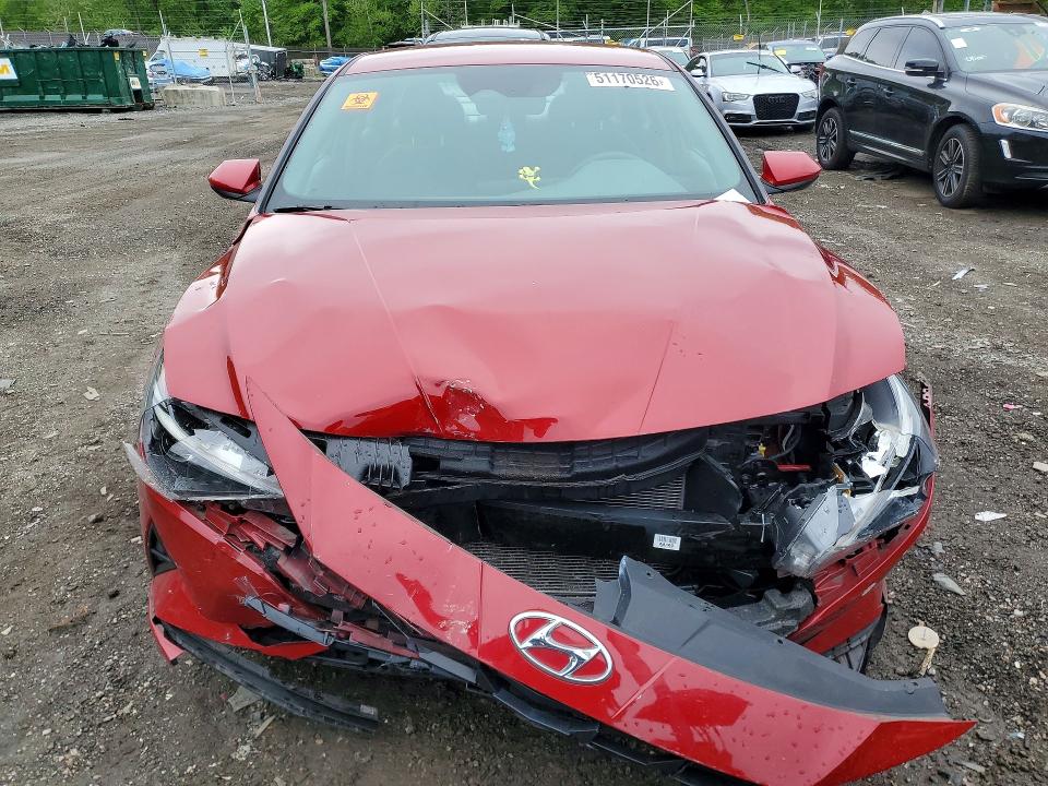 2023 Hyundai Elantra VIN KMHLL4AG9PU520493 COPART salvage auction — FRONT END, Md - Cert Of Salvage > 75% Damage, sold $2,650 on 2026-07-23 (photo 5)