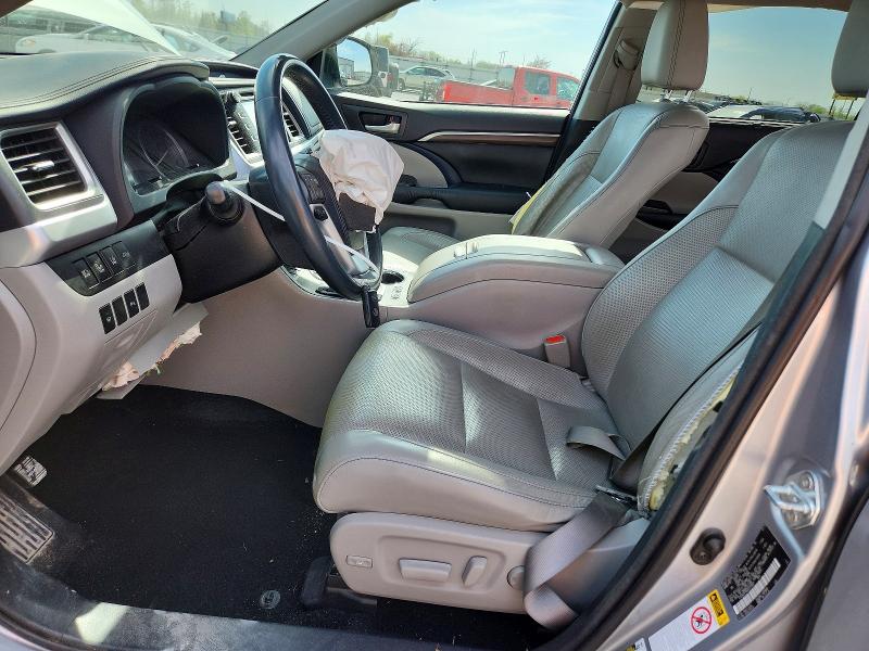 2016 Toyota Highlander VIN 5TDDCRFH6GS015667 COPART salvage auction — FRONT END, Il - Salvage Certificate, sold $6,200 on 2026-07-27 (photo 7)