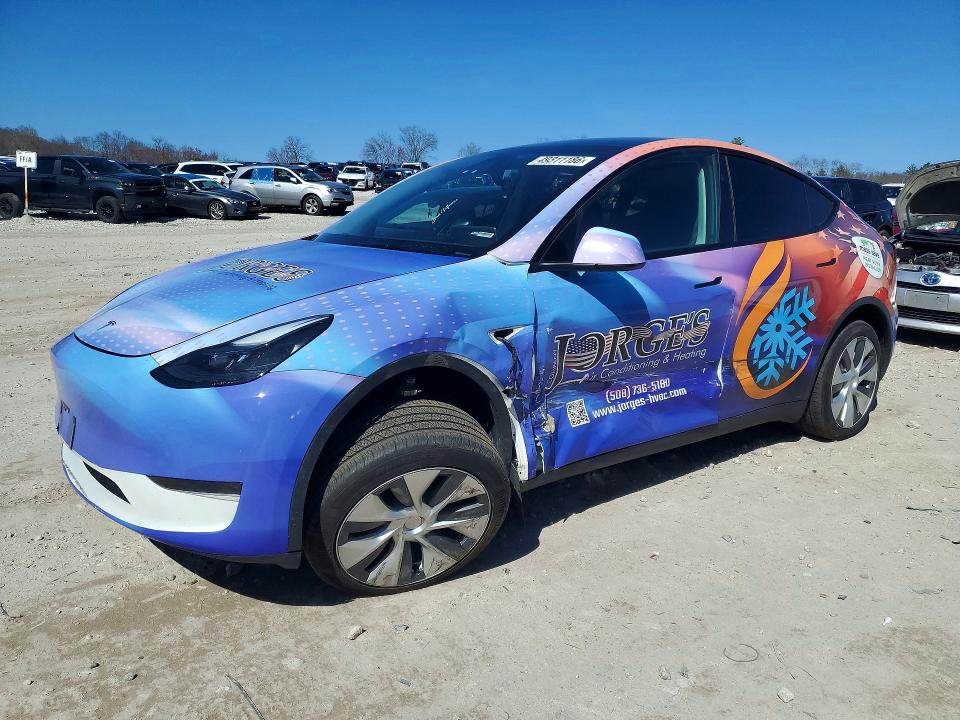 2024 Tesla VIN 7SAYGDED3RF087153 COPART salvage auction — SIDE, Ma - Cert Of Title-Salvage, sold $9,100 on 2026-07-15 (photo 1)