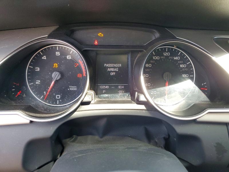 2011 Audi A5 VIN WAULFAFR1BA075369 COPART salvage auction — FRONT END, Tx - Salvage Vehicle Title, sold $1,050 on 2026-08-21 (photo 9)