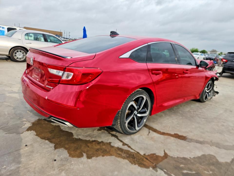 2021 Honda Accord VIN 1HGCV1F31MA063390 COPART salvage auction — FRONT END, Tx - Certificate Of Title, sold $6,000 on 2026-07-09 (photo 3)