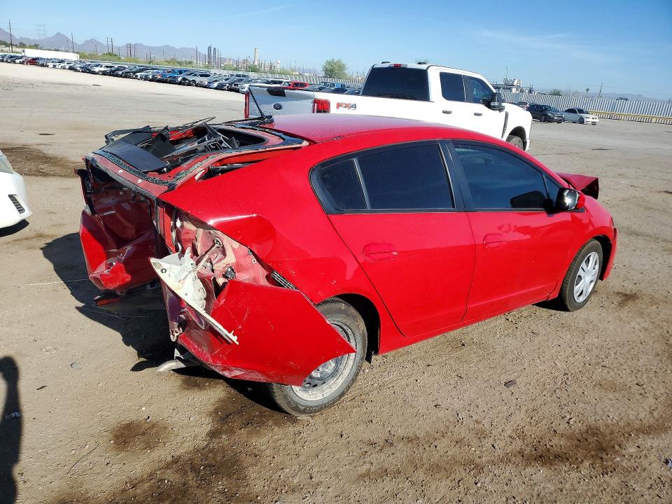 2014 Honda Insight VIN JHMZE2H39ES003184 COPART salvage auction — REAR END, Az - Cert Of Title - Salvage, sold $350 on 2026-07-06 (photo 3)