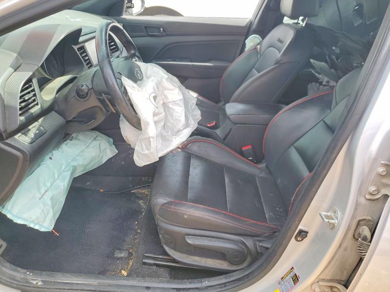 2019 Hyundai Elantra VIN KMHD04LB2KU830007 COPART salvage auction — FRONT END, TX - SALVAGE VEHICLE TITLE, sold $1,500 on 2026-07-30 (photo 7)