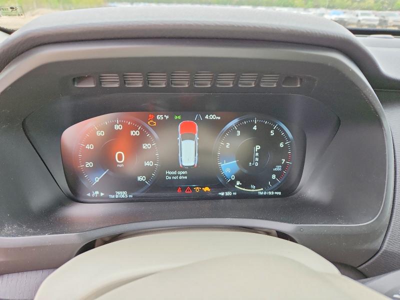 2020 Volvo Xc90 VIN YV4102PKXL1541429 COPART salvage auction — FRONT END, Md - Cert Of Salvage > 75% Damage, sold $5,800 on 2026-07-28 (photo 9)