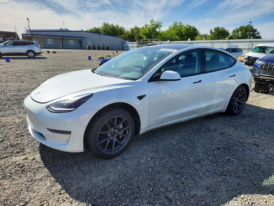 2021 Tesla VIN 5YJ3E1EA9MF078256 COPART salvage auction — UNDERCARRIAGE, Salvage Title, sold $4,000 on 2026-07-09 (photo 1)