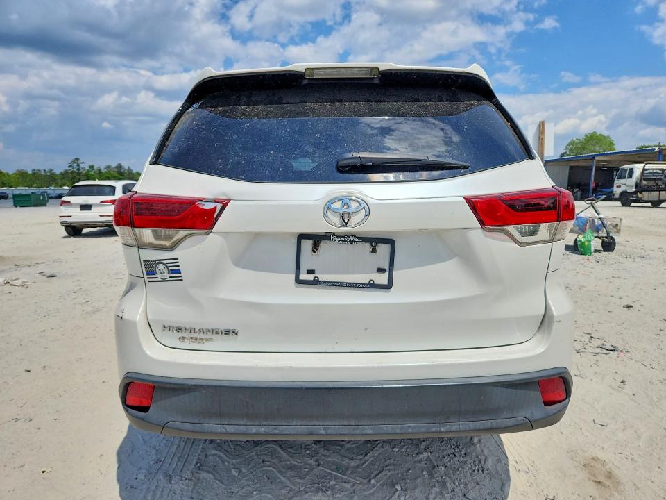 2019 Toyota Highlander VIN 5TDZZRFH0KS359167 COPART salvage auction — FRONT END, Ga - Certificate Of Title, sold $10,500 on 2026-07-15 (photo 6)