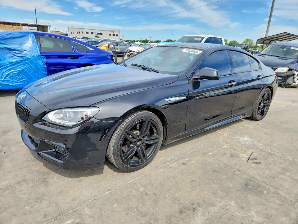 2015 BMW 6er VIN WBA6B8C55FD453460 COPART salvage auction — REAR END, Tx - Certificate Of Title (P), sold $6,300 on 2026-07-30 (photo 1)