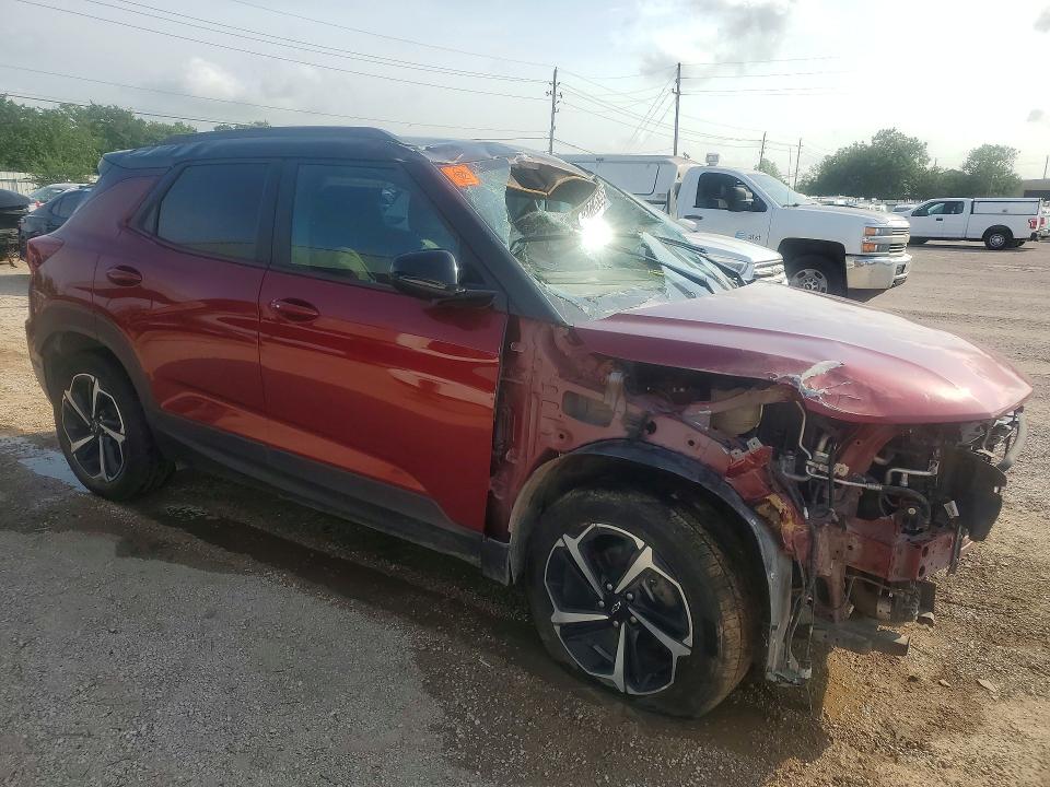 2022 Chevrolet Trailblazer VIN KL79MTSL1NB096685 COPART salvage auction — FRONT END, TX - CERTIFICATE OF TITLE, sold $150 on 2026-07-28 (photo 4)
