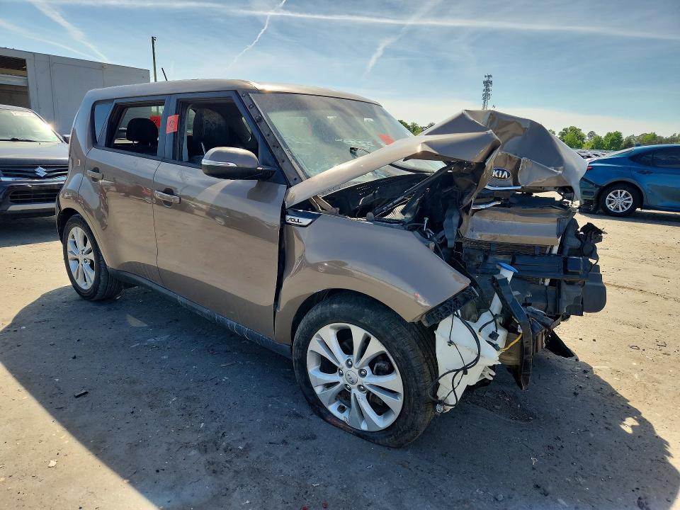 2014 Kia Soul VIN KNDJP3A50E7037673 COPART salvage auction — FRONT END, Id - Salvage Certificate Of Title, sold $300 on 2026-07-15 (photo 4)